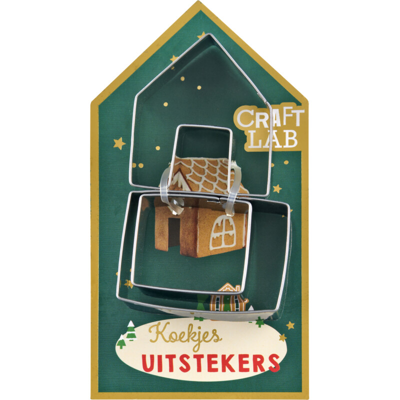 Een afbeelding van Craft Lab Uitsteekvormpje gingerbread huisje