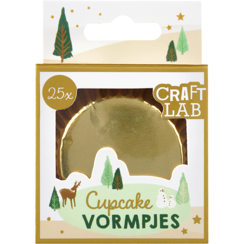 Een afbeelding van Craft Lab Cupcake vormpjes goud