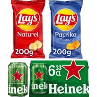 Een afbeelding van Heineken Lay's pils bier chips pakket