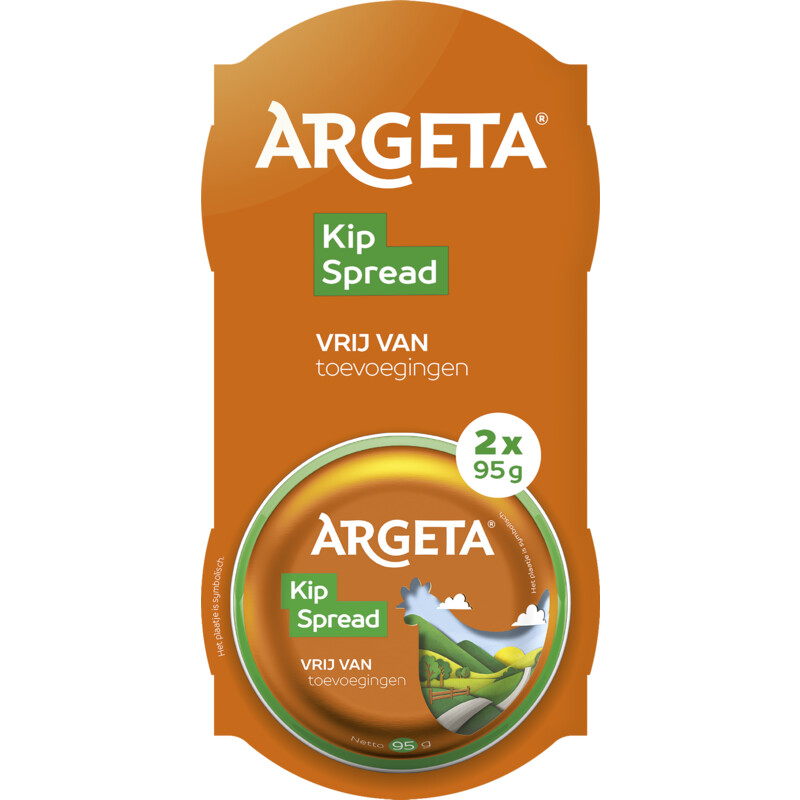 Een afbeelding van Argeta Kip spread duopack