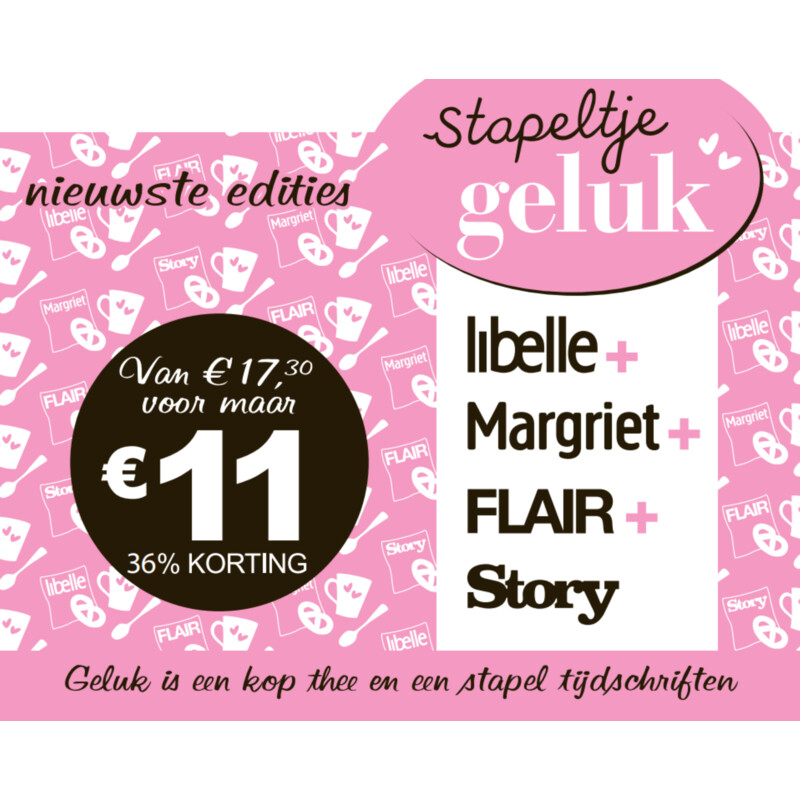 Een afbeelding van Libelle + margriet + flair +story