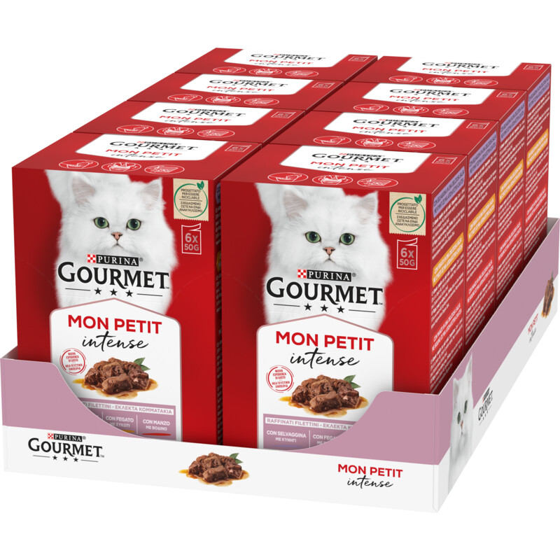 Een afbeelding van Gourmet Mon petit intense duo in saus vlees&vis