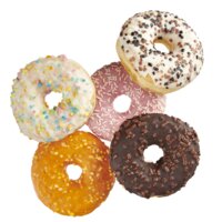 Een afbeelding van AH Gedecoreerde donuts