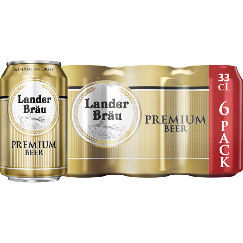 Een afbeelding van Lander bräu Premium beer 6-pack