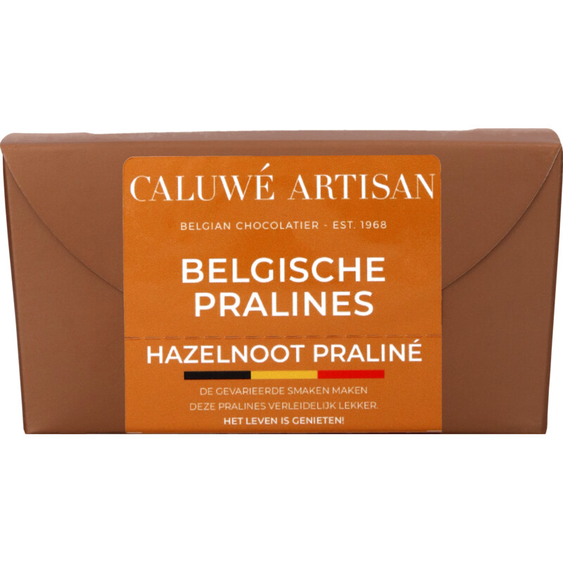 Een afbeelding van Caluwé Artisan Belgische pralines hazelnoot praliné