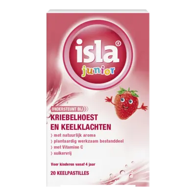 pdp-image-Isla Junior aardbeien hoest & keel pastilles