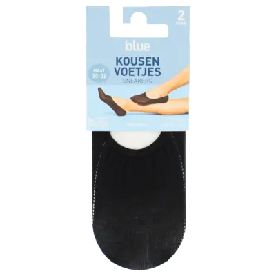 pdp-image-AH Kousenvoet sneaker katoen zwart mt 35-38