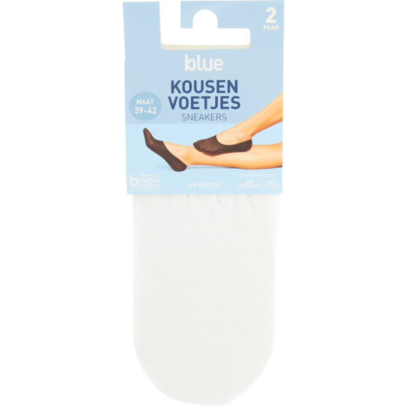 Een afbeelding van Blue Kousenvoet sneaker badstof maat 39-42