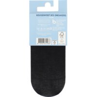 Een afbeelding van AH Kousenvoet sneaker katoen zwart mt 35-38