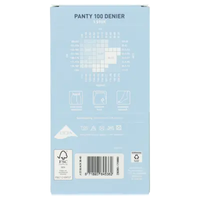 pdp-image-Blue Panty zwart 100 denier maat 38-40