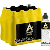 Een afbeelding van Aquarius Daily hydration lemon 12-pack