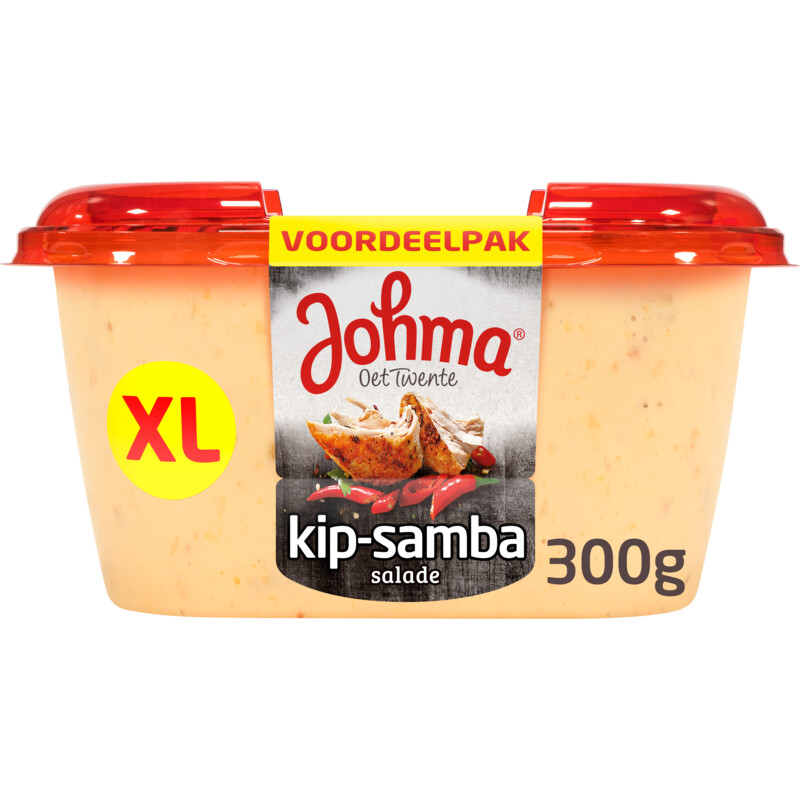 Een afbeelding van Johma Kip-samba salade XL voordeelpak