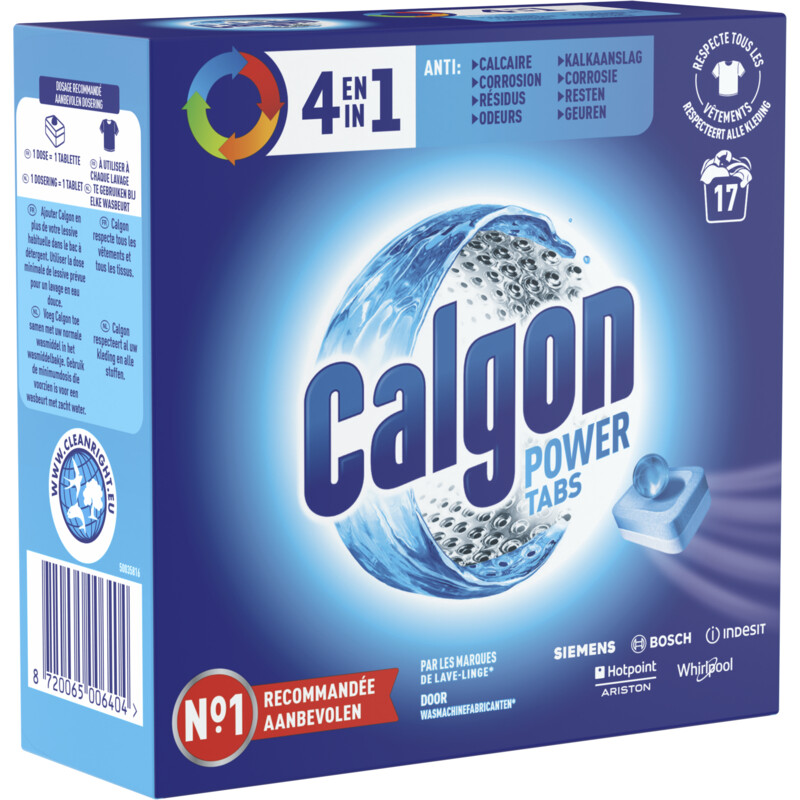Calgon 3 In 1 wasmachinereiniger en anti kalk reserveren Albert Heijn