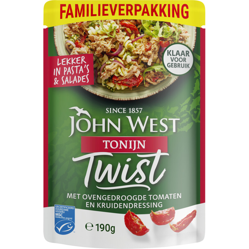 Een afbeelding van John West Twist tonijn familieverpakking