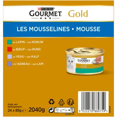 pdp-image-Gourmet Gold mousse met konijn rund kalf lam