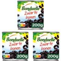 Een afbeelding van Bonduelle Zwarte bonen 3-pack voordeel