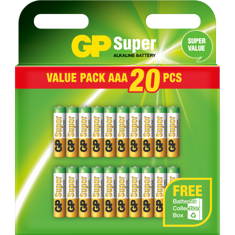 Een afbeelding van GP Super alkaline AAA batterijen
