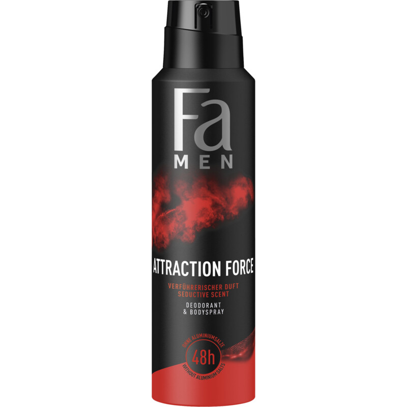 Een afbeelding van Fa Men attraction force deodorant spray