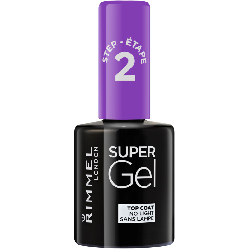 Een afbeelding van Rimmel London Supergel top coat gel nagellak