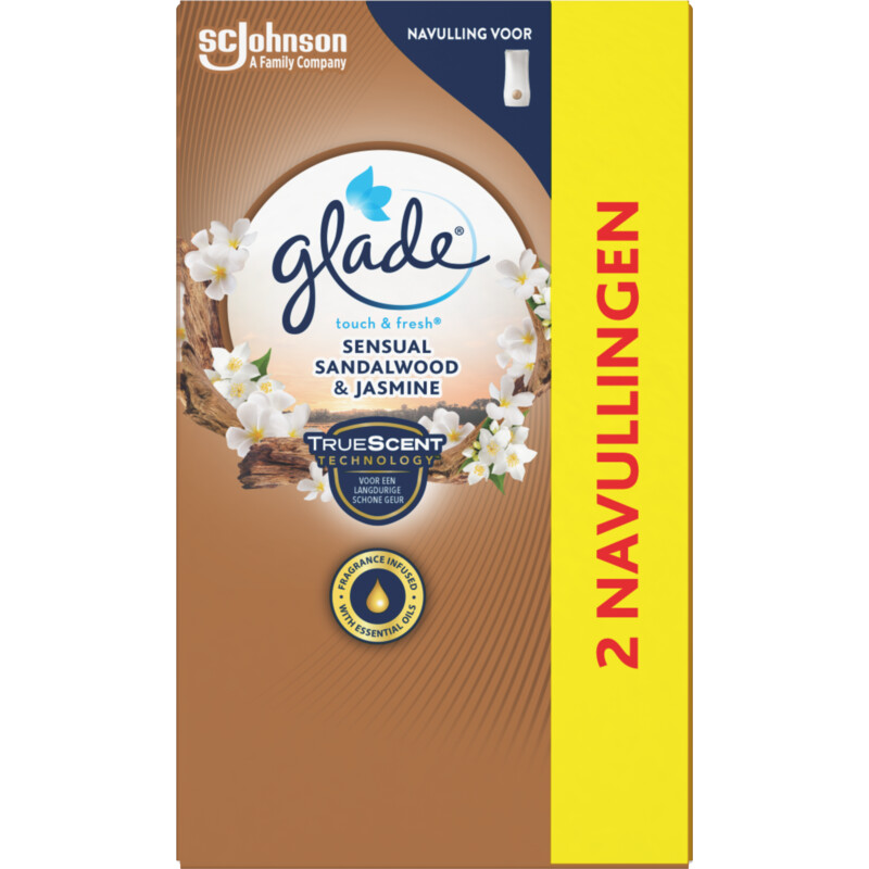 Een afbeelding van Glade Touch & fresh sandalwood navulling