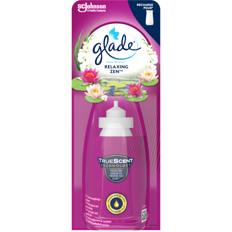 Een afbeelding van Glade Sense & spray relaxing zen navulling