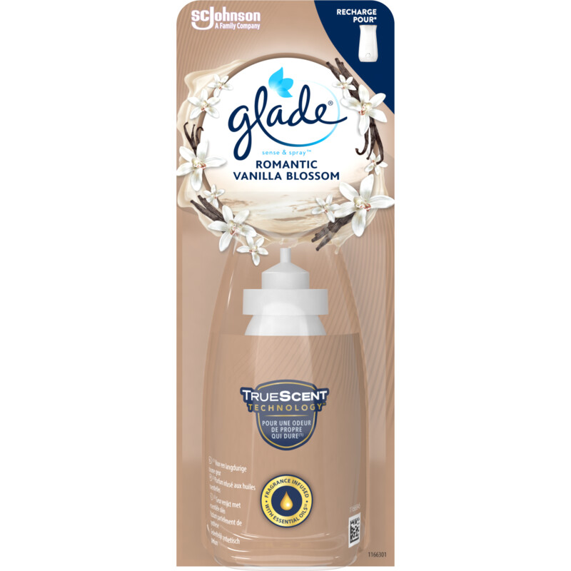 Een afbeelding van Glade Sense & spray vanilla blossom navulling