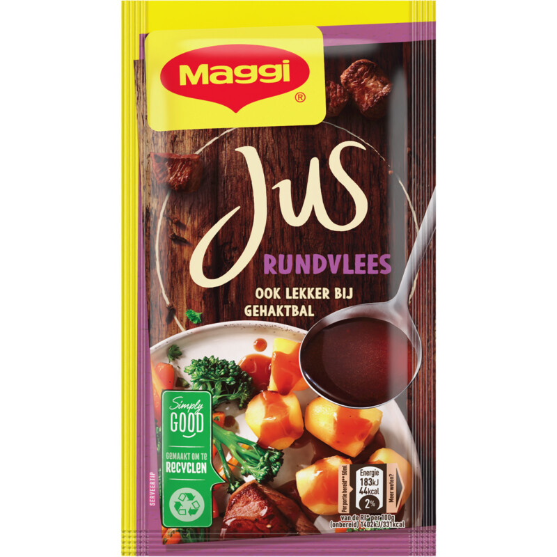 Een afbeelding van Maggi Jus rundvlees juspoeder