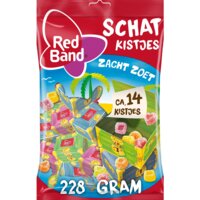 Een afbeelding van Red Band Schatkistjes zacht zoet uitdeelzak