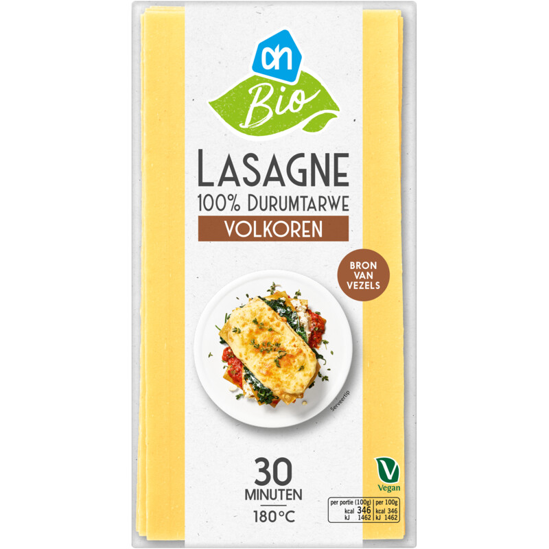 Een afbeelding van AH Biologisch Lasagne volkoren