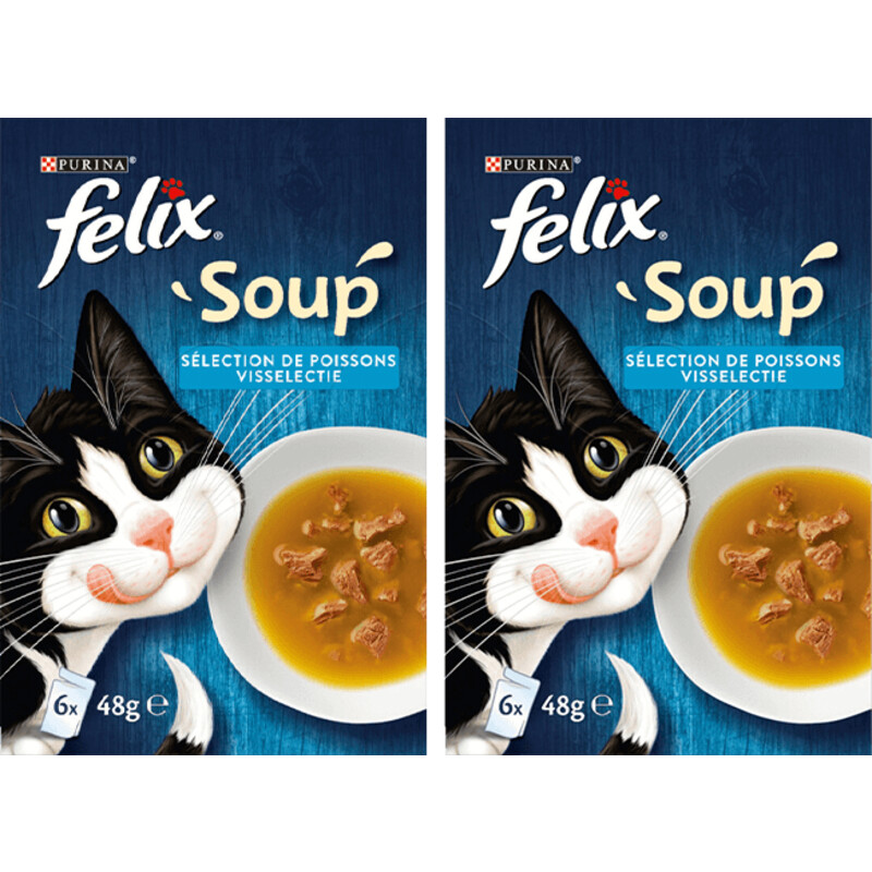 Een afbeelding van Felix Soup kattenvoer voordeelpakket