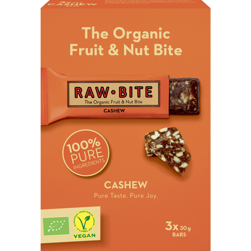 Een afbeelding van Rawbite The organic fruit & nut bite cashew
