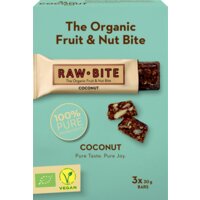 Een afbeelding van Rawbite The organic fuit & nut bite coconut
