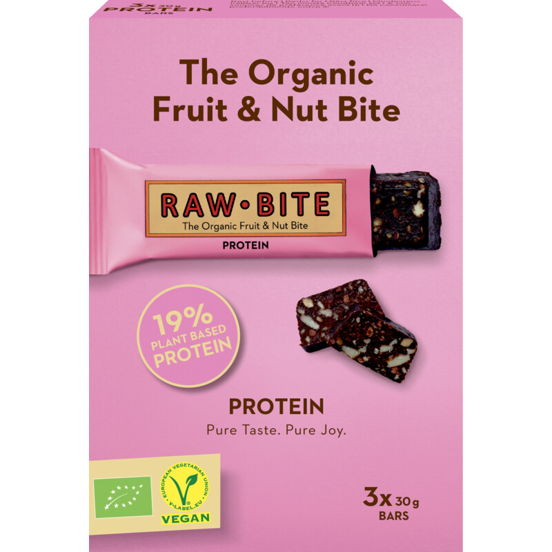 Een afbeelding van Rawbite The organic fruit & nut bite protein