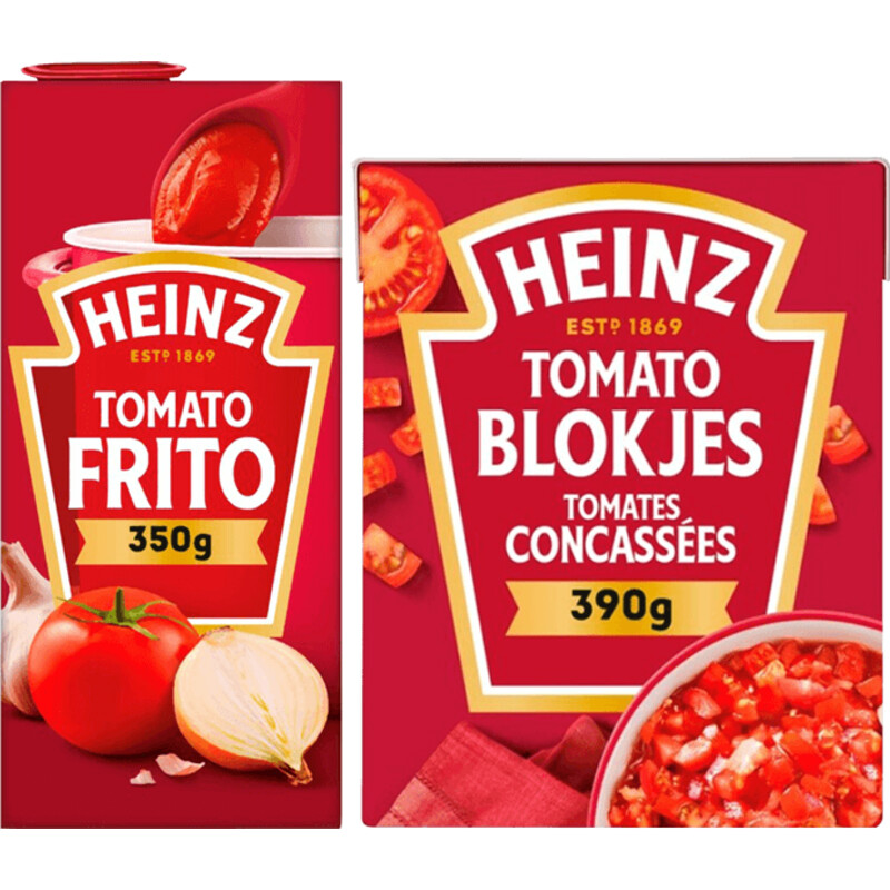 Een afbeelding van Heinz Frito x Heinz Tomatenblokjes