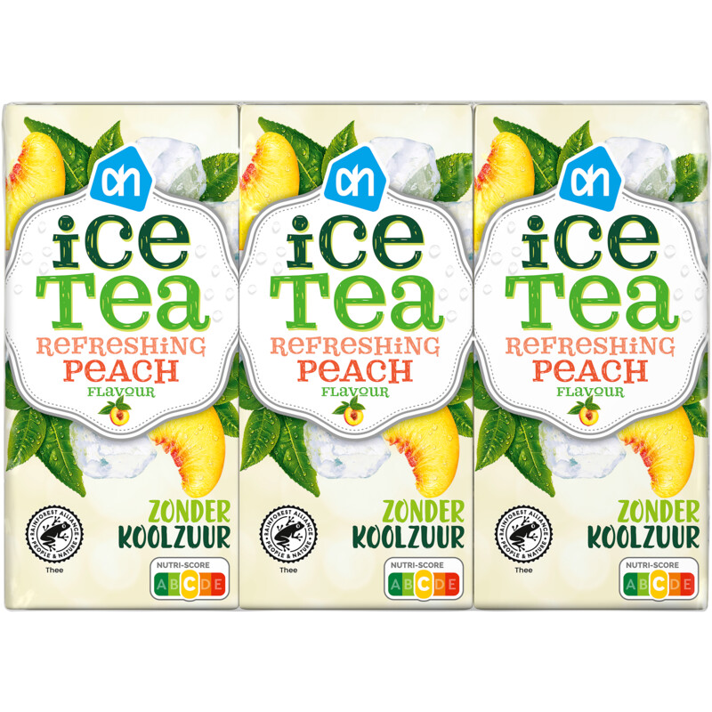 Een afbeelding van AH Ice tea refreshing peach 6-pack