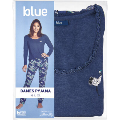 pdp-image-Blue Dames pyjama petrol M