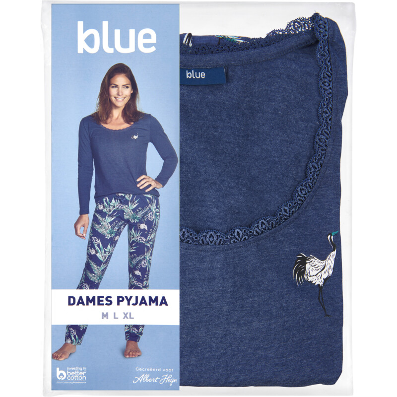 Een afbeelding van Blue Dames pyjama petrol L