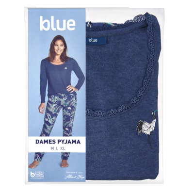 pdp-image-Blue Dames pyjama petrol XL