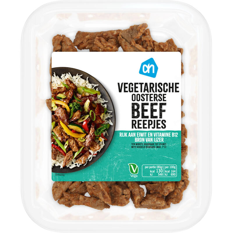 Een afbeelding van AH Vegetarische oosterse beefreepjes