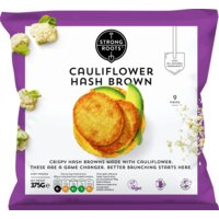 Een afbeelding van Strong roots Cauliflower hashbrowns