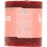 Een afbeelding van Bolsius Rustieke kaars bordeaux 8cm