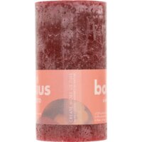 Een afbeelding van Bolsius Rustieke kaars bordeaux 13cm