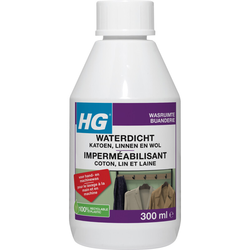 Een afbeelding van HG Waterdicht katoen, linnen, wol, meng