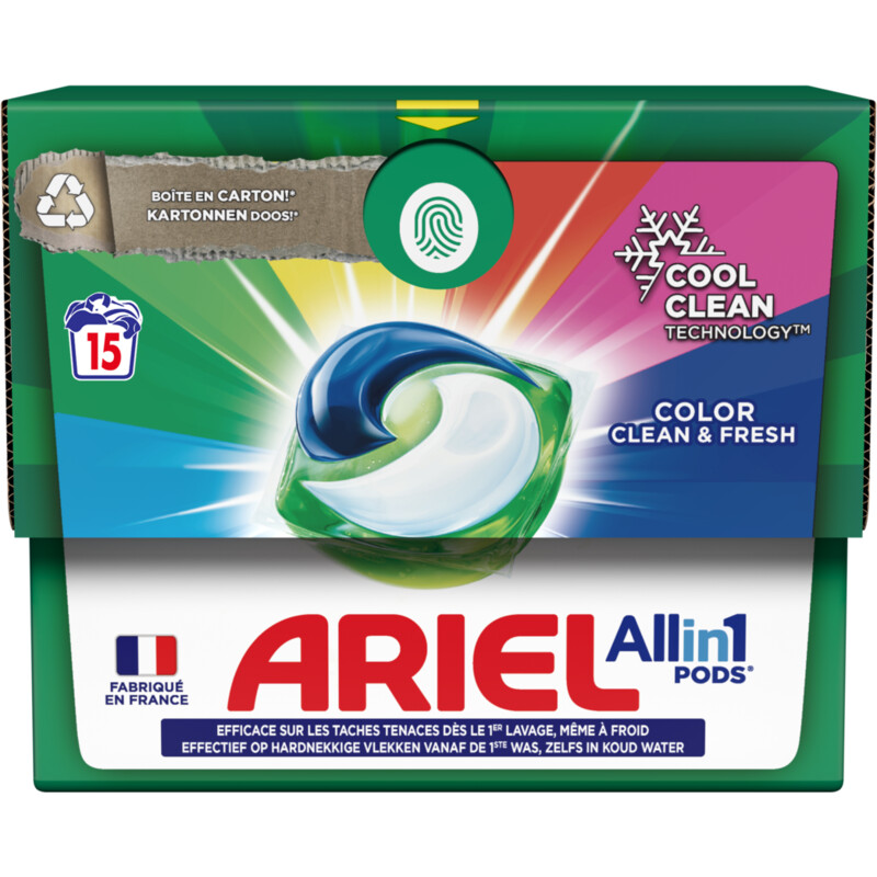 Een afbeelding van Ariel All-in-1 pods color clean & fresh