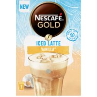 Een afbeelding van Nescafé Gold iced latte vanilla oploskoffie
