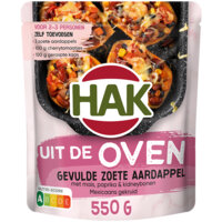 Een afbeelding van Hak Uit de oven gevulde zoete aardapel