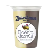 Zuivelhoeve Boer'n duo vla vanille chocolade