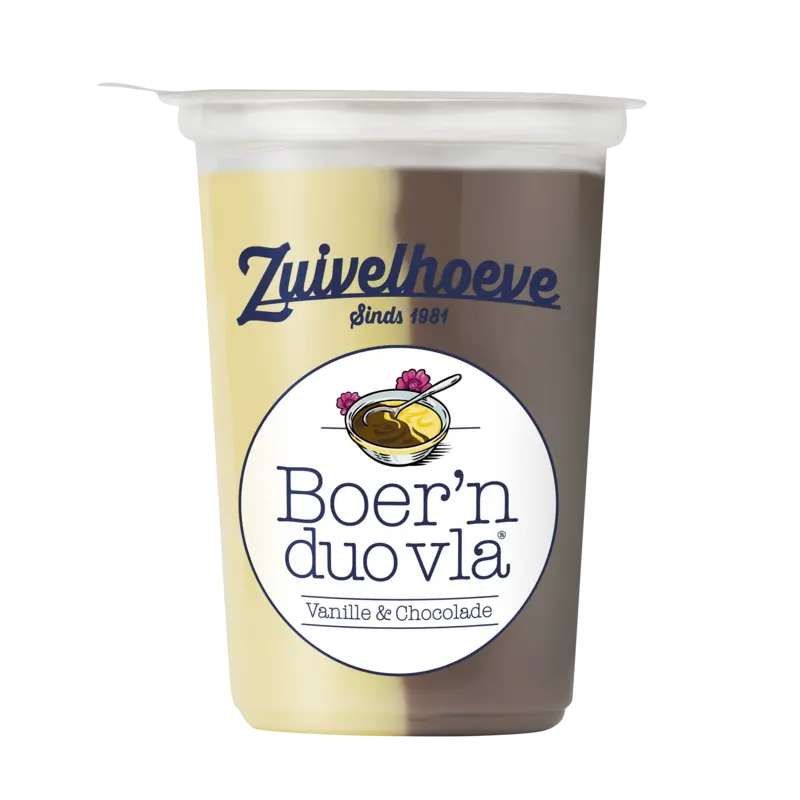 Boer'n duo vla vanille chocolade