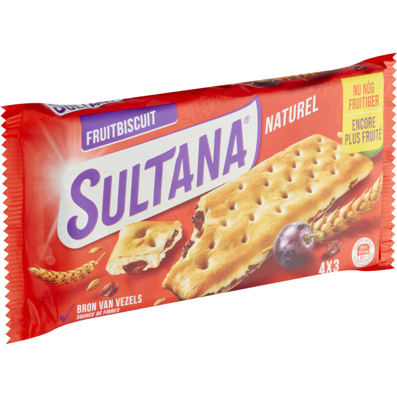 Een afbeelding van Sultana Fruitbiscuit naturel