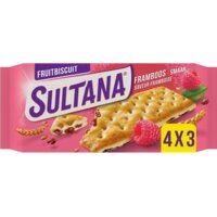 Een afbeelding van Sultana Fruitbiscuit framboos smaak